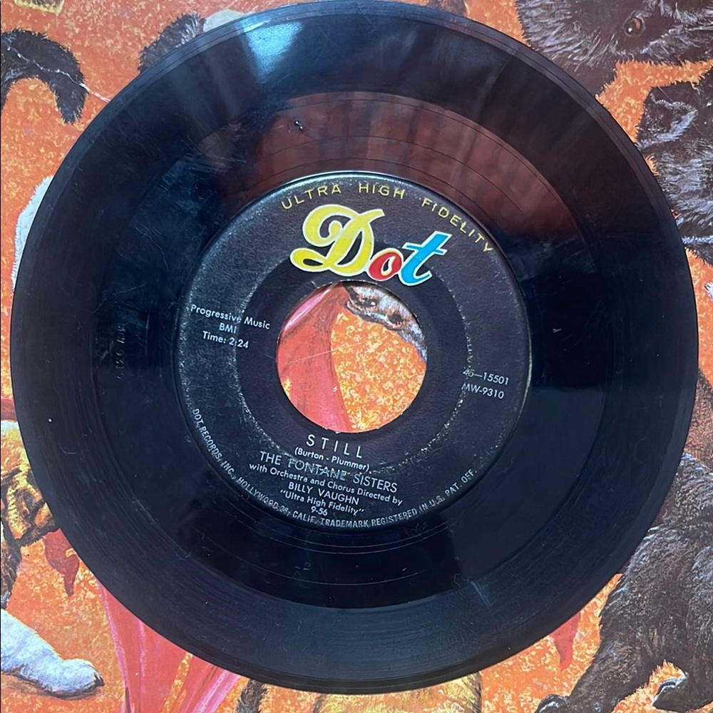 Dot Records Vinyl Record The Fontane Sisters 45 rpm